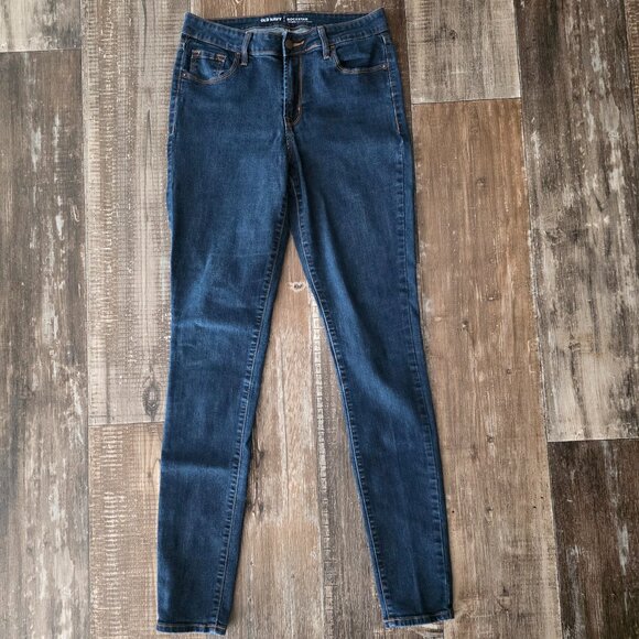 Old Navy Woman's Mid Rise Rockstar Jeans Size 8 Tall - Picture 1 of 7